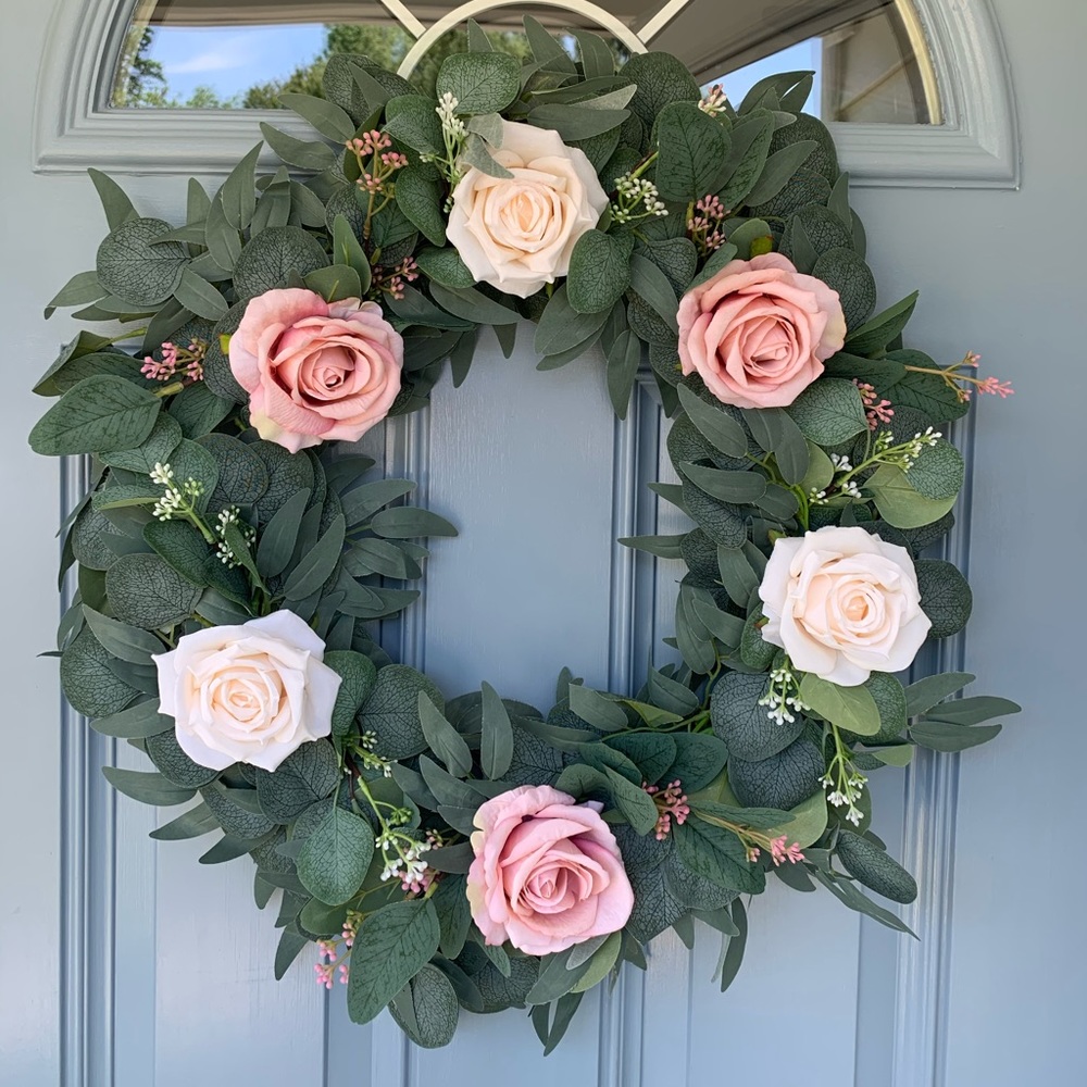 Rose and Eucalyptus Wreath
